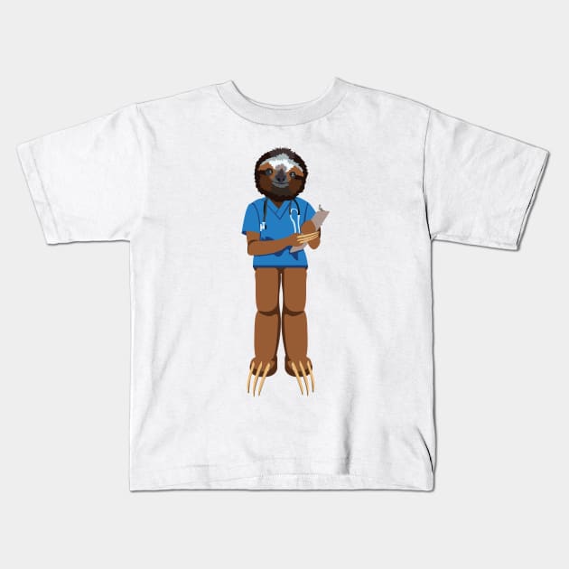 Everyday Sloths: Sammie Kids T-Shirt by aecdesign